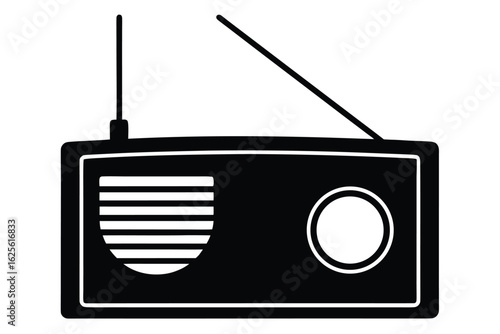 flat vector of pocket radio  useful for emergency .eps