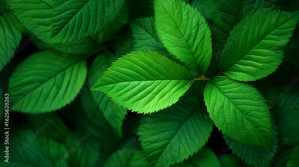 Lush Green Leaves Texture Background Lush Green Leaves Texture Background