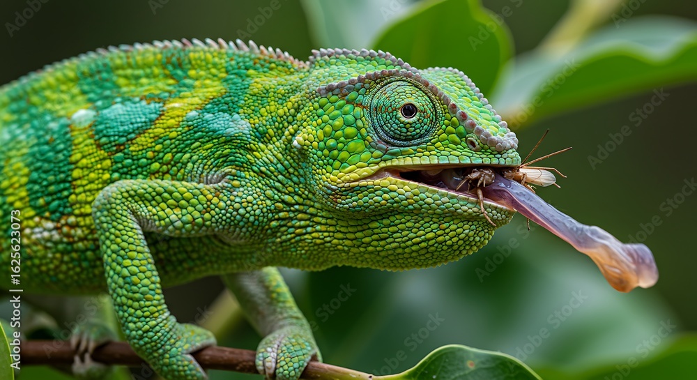 Fototapeta premium Colorful Chameleon Close-up