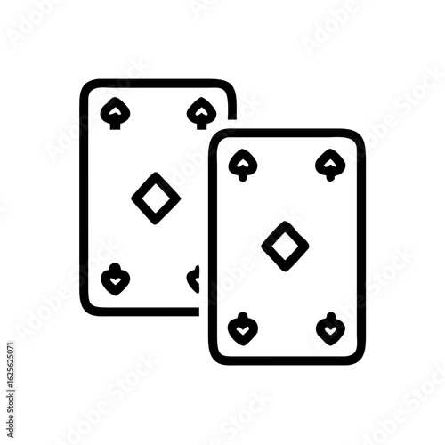 vector illustration of a card poker