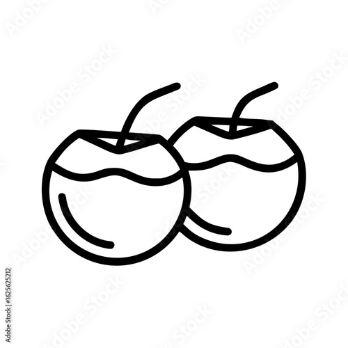 coconuts icon vector