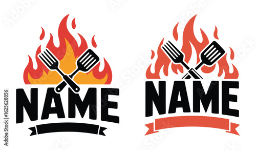 Grill and Barbecue Icon for Food and Cooking Vector
