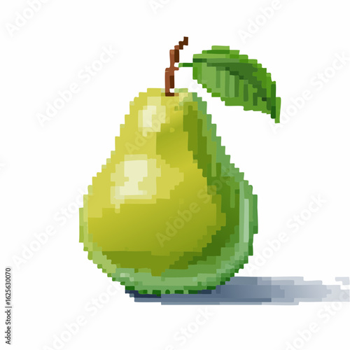 Pixelated pear perfection a nostalgic nod to classic digital art experiences