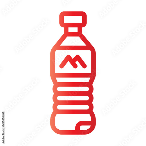 icon bottle with style gradient