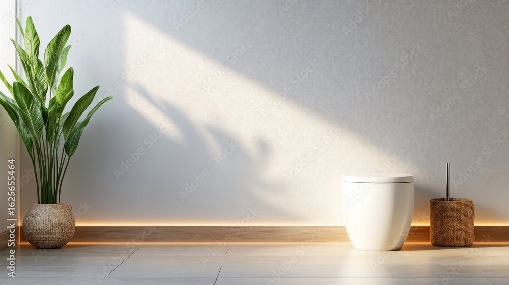 Empty modern minimalist bathroom design Empty modern minimalist bathroom design