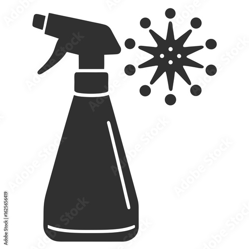 Disinfectant Spray silhouette vector illustration