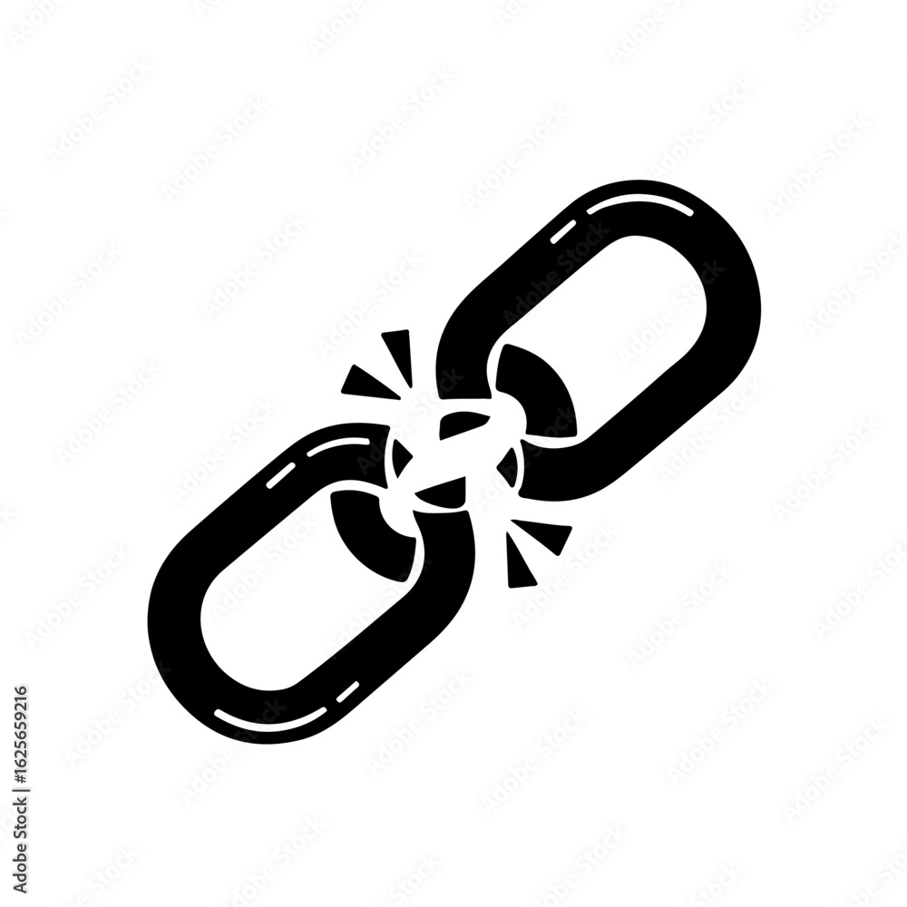 Obraz premium Link & Hyperlink Icons A set of simple, modern black and white vector icons representing links, hyperlinks, and connectivity. This collection is ideal for websites, software interfaces, presentations
