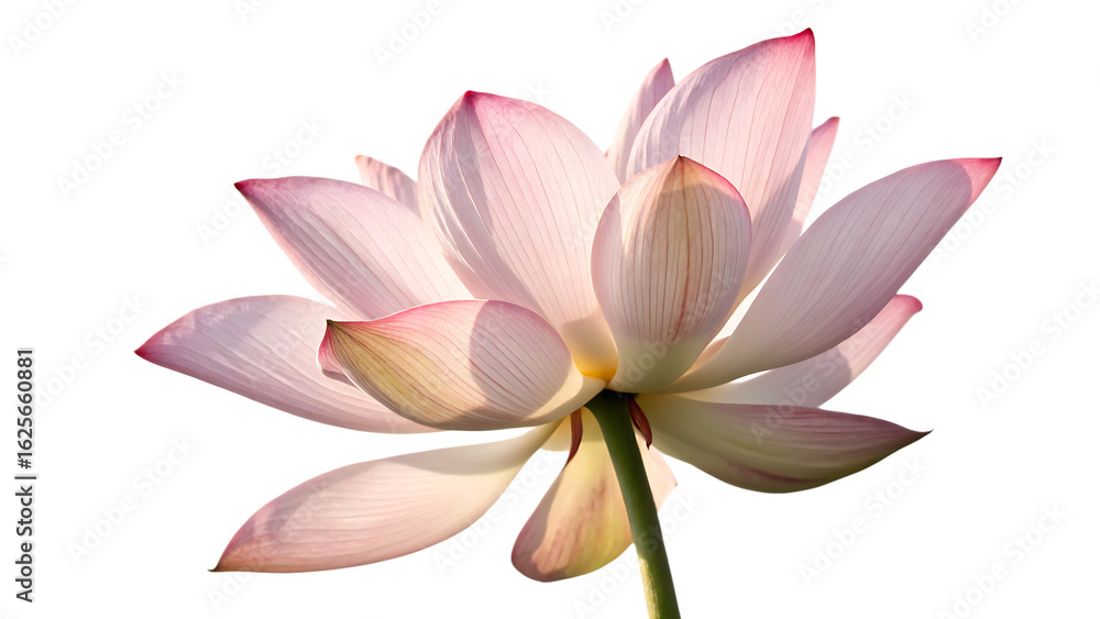 Lotus flower or water lily isolated on white background PNG. AI GENERATED. Lotus flower or water lily isolated on white background PNG. AI GENERATED.