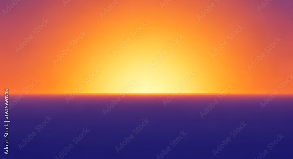 Fototapeta premium Serene Horizon: Sunrise Gradient