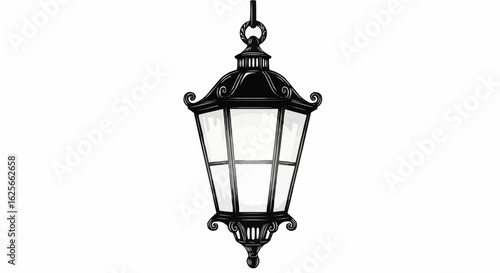 antique street lamp