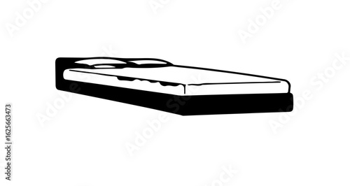 Home furniture find the perfect bed frame, mattress, and bedding for your bedroom furniture and home decor design vector