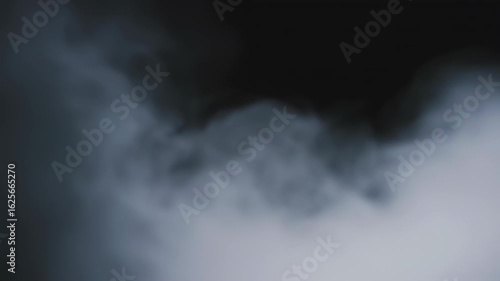 Ethereal Smoke: Abstract Motion of Dark Gray Clouds