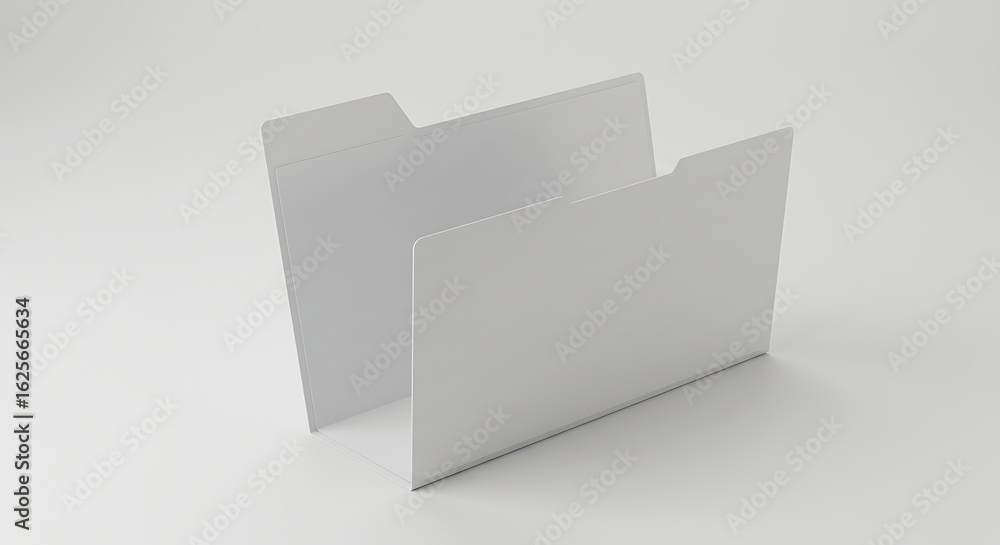 Plastic file folder without logo, neutral solid background. Plastic file folder without logo, neutral solid background.
