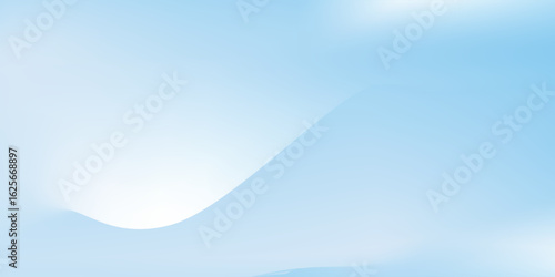 Aesthetic clear blue sky set. Summer season blue pastel colored vertical vector banner. Blurred sky gradient background. Simple soft light backdrop texture.