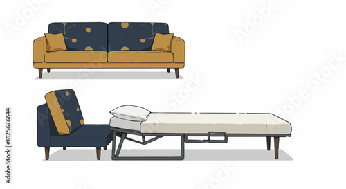 Home furniture explore stylish convertible sofa bed designs and modern furniture for small spaces home decor and living room ideas vector