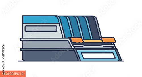 Desk File Organizer Vector Drawing

