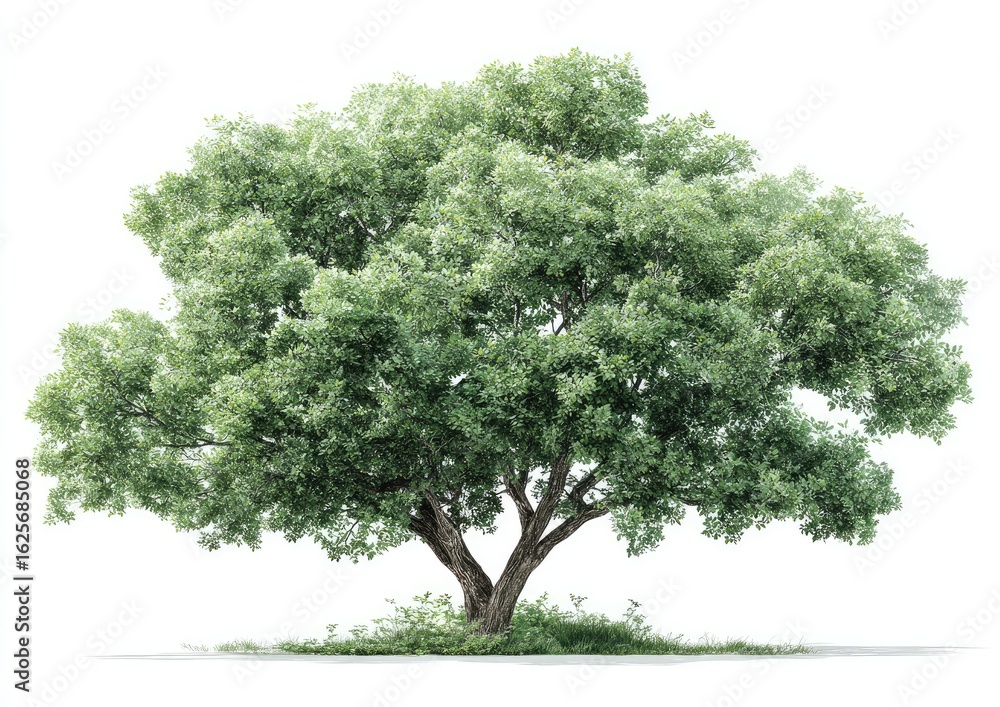 Lush green tree against white background (2) Lush green tree against white background (2)