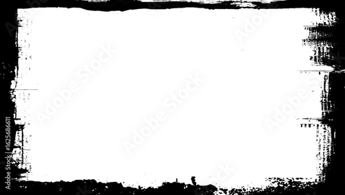 Artistic Blank Space with Silhouette Of the Brush Stroke or Paint Brush, can use for Frame Work, Advertisement, Quote, Text, Title, Template or Graphic Design Element. Vector 