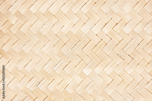 close up woven bamboo  patterns texture background