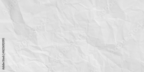 Paper texture Crumpled White. Top view.