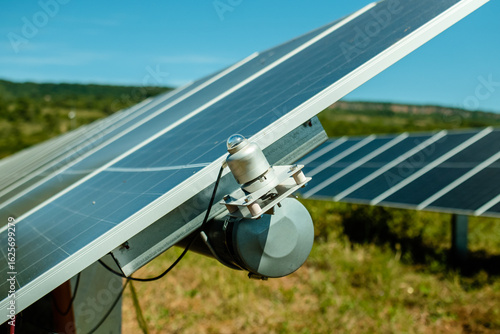 thermoelectric pyranometer, a sensor that measures total solar irradiance, which includes direct and diffuse solar radiation, in a given location and at a given time.