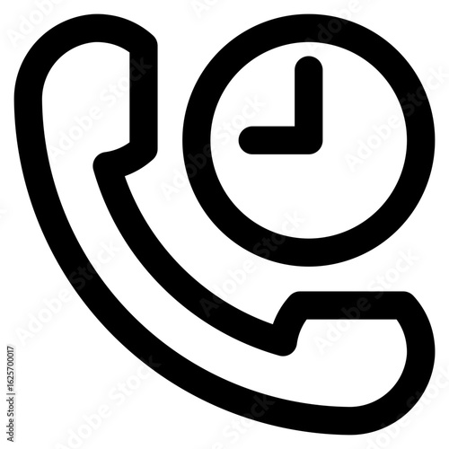 Call Time Icon Vector