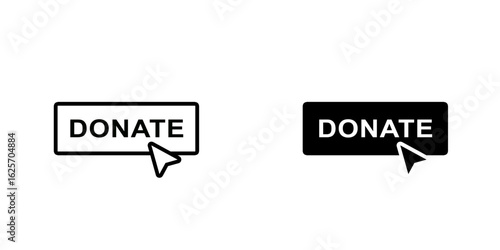 Variable symbol set icon isolated on white background.