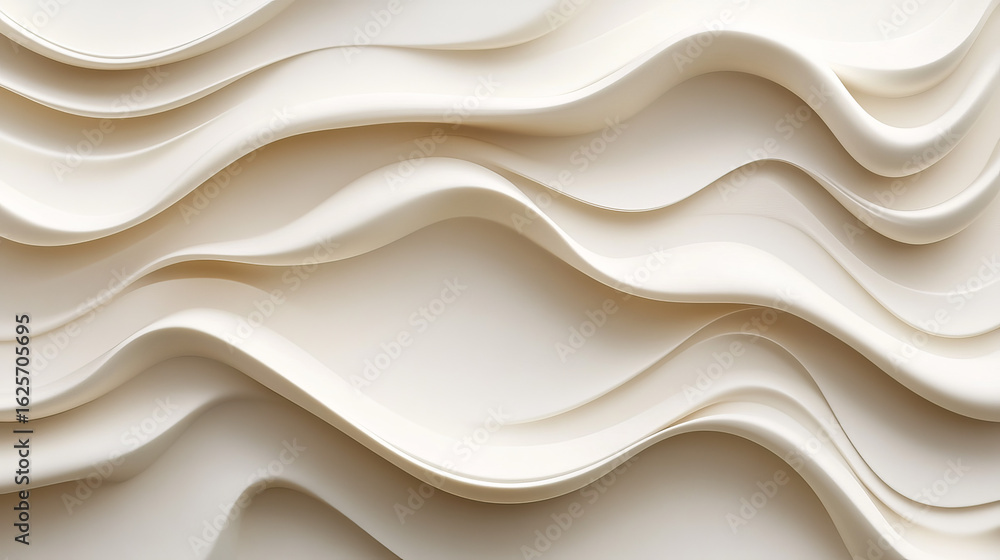 Fototapeta premium Abstract wavy beige background