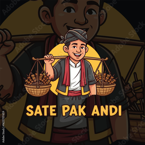 Illustrasi Logo Sate