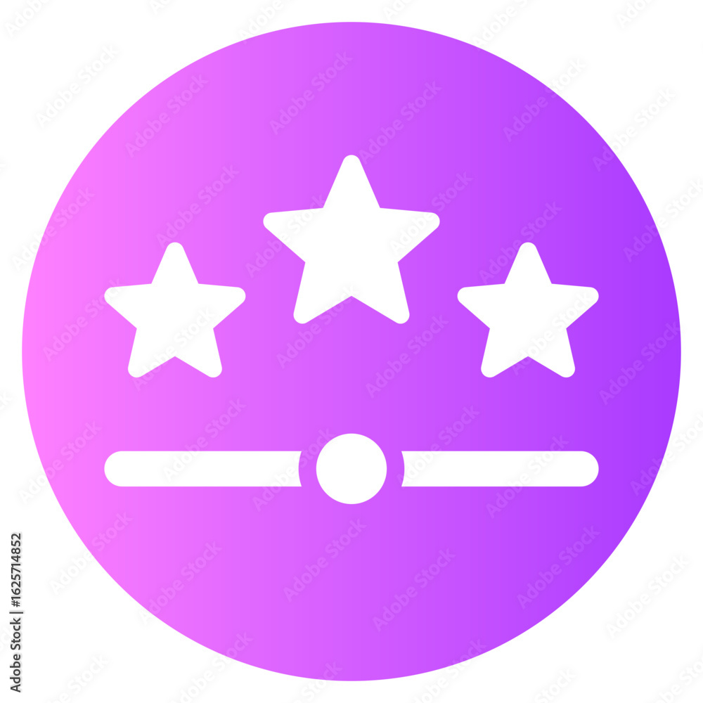 Fototapeta premium rating gradient icon
