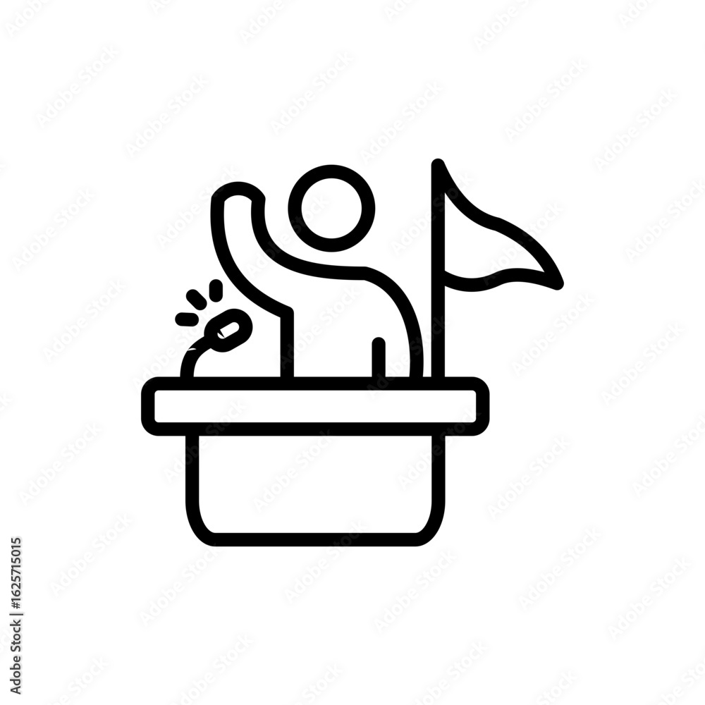 Fototapeta premium campaign speech