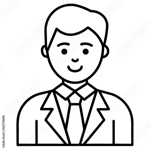business mentor icon line art line art