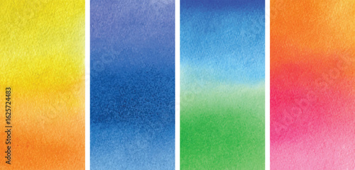 Set of watercolor brush strokes. Vector illustration. Pastel brush stroke watercolor illustration transparent background