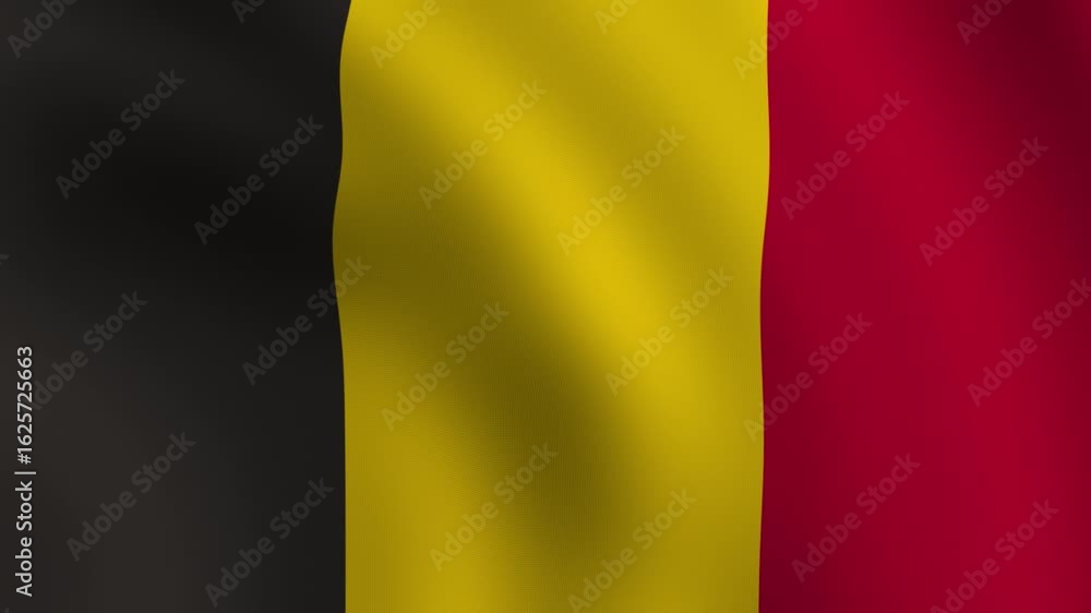 Waving Belgium flag background animation. National pride and country symbol with a looping Waving Belgium flag background animation. National pride and country symbol with a looping