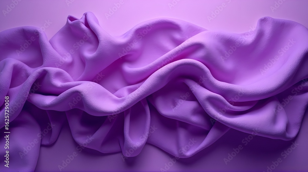 Obraz premium Flowing twisted purple cloth background. 