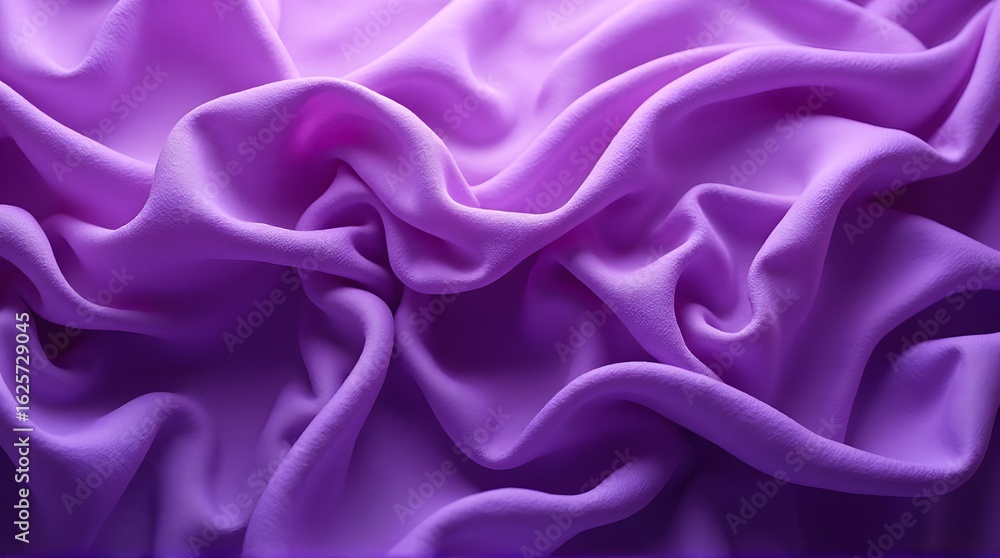 Obraz premium Flowing twisted purple cloth background.
