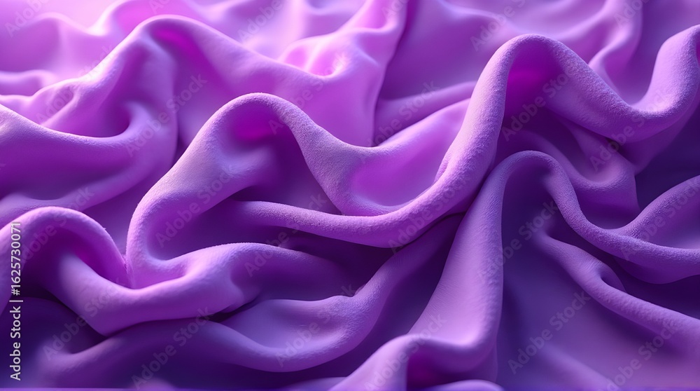 Obraz premium Flowing twisted purple cloth background. 