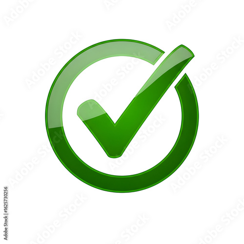 Free Download Vibrant green checkmark within a circle signifies approval, success, and completion, offering a clear visual cue for positive outcomes and tasks done. - GFXLoad