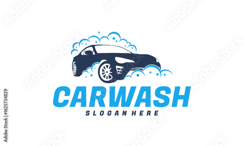 Car Wash logo designs concept vector, Automotive Cleaning logo template