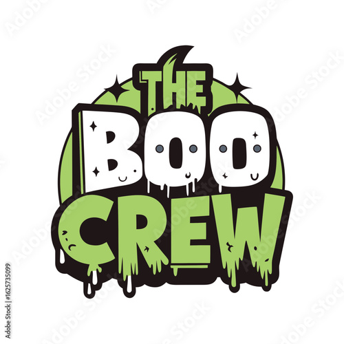 The boo crew svg, Retro halloween svg, Happy halloween vector illustration, pumpkin, witch, spooky, ghost Typograph t shirt design.