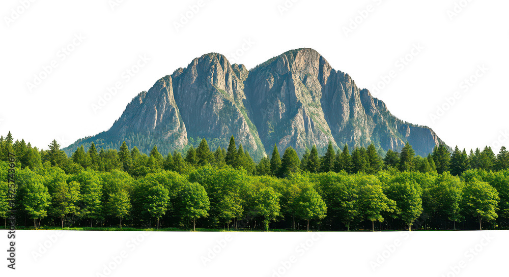 Fototapeta premium Majestic Mountain Lush Forest Landscape