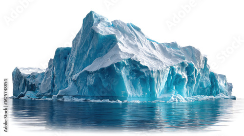 Wallpaper Mural Majestic Iceberg on the Horizon: A colossal iceberg floats serenely in the open ocean, its imposing form reflecting the crystalline hues of the Arctic waters. Torontodigital.ca