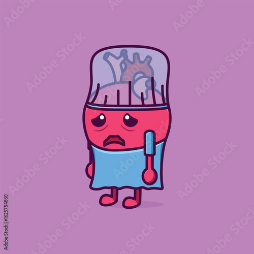 Simple Heart Surgery A Critical Care Moment cartoon vector illustration Collection of Interational Heart Day concept icon isolated