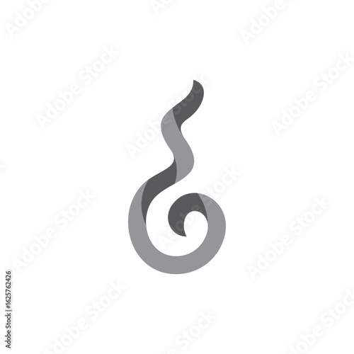 Wallpaper Mural letter g simple 3d ribbon motion logo vector Torontodigital.ca