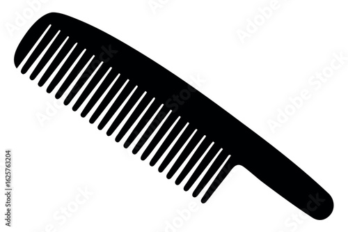 Comb silhouette vector, Barber comb silhouette vector