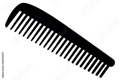 Comb silhouette vector, Barber comb silhouette vector
