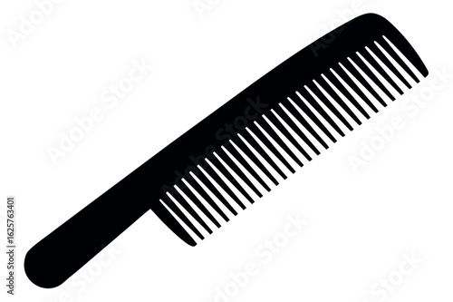 Comb silhouette vector, Barber comb silhouette vector