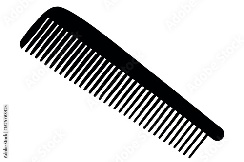 Comb silhouette vector, Barber comb silhouette vector