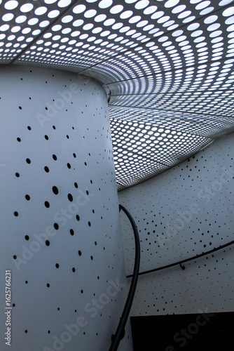 abstract metal staircase background