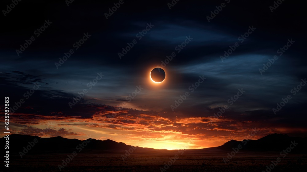 Celestial Spectacle: A breathtaking solar eclipse, a rare celestial event, paints the twilight sky with an ethereal glow, capturing the dance of the sun and moon. Celestial Spectacle: A breathtaking solar eclipse, a rare celestial event, paints the twilight sky with an ethereal glow, capturing the dance of the sun and moon.